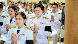 มรภ.เทพสตรี ร่วมพิธีบำเพ็ญกุศลอุทิศถวายพระราชกุศลแด่ สมเด็จพระพันปีหลวง ครบปัญญาสมวาร (50 วัน) ณ วัดสิริจันทรนิมิตรวรวิหาร