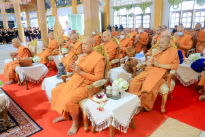 มรภ.เทพสตรี ร่วมพิธีบำเพ็ญกุศลอุทิศถวายพระราชกุศลแด่ สมเด็จพระพันปีหลวง ครบปัญญาสมวาร (50 วัน) ณ วัดสิริจันทรนิมิตรวรวิหาร