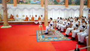 มรภ.เทพสตรี ร่วมพิธีบำเพ็ญกุศลอุทิศถวายพระราชกุศลแด่ สมเด็จพระพันปีหลวง ครบปัญญาสมวาร (50 วัน) ณ วัดสิริจันทรนิมิตรวรวิหาร