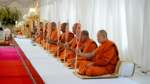 มรภ.เทพสตรี ร่วมพิธีบำเพ็ญกุศลอุทิศถวายพระราชกุศลแด่ สมเด็จพระพันปีหลวง ครบปัญญาสมวาร (50 วัน) ณ วัดสิริจันทรนิมิตรวรวิหาร