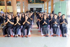 มรภ.เทพสตรี ร่วมพิธีบำเพ็ญกุศลอุทิศถวายพระราชกุศลแด่ สมเด็จพระพันปีหลวง ครบปัญญาสมวาร (50 วัน) ณ วัดสิริจันทรนิมิตรวรวิหาร