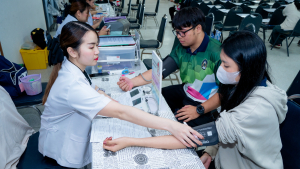 มรภ.เทพสตรี จัดโครงการบริจาคโลหิต เพื่อถวายเป็นพระราชกุศลแด่ รัชกาลที่ 9 และ สมเด็จพระพันปีหลวง