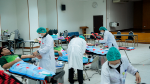 มรภ.เทพสตรี จัดโครงการบริจาคโลหิต เพื่อถวายเป็นพระราชกุศลแด่ รัชกาลที่ 9 และ สมเด็จพระพันปีหลวง