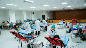 มรภ.เทพสตรี จัดโครงการบริจาคโลหิต เพื่อถวายเป็นพระราชกุศลแด่ รัชกาลที่ 9 และ สมเด็จพระพันปีหลวง