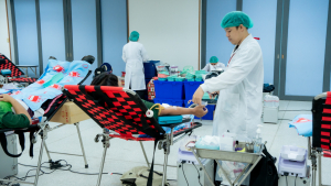 มรภ.เทพสตรี จัดโครงการบริจาคโลหิต เพื่อถวายเป็นพระราชกุศลแด่ รัชกาลที่ 9 และ สมเด็จพระพันปีหลวง