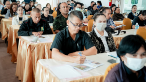 มรภ.เทพสตรี ร่วมกับ จังหวัดลพบุรี และสำนักงานทรัพยากรธรรมชาติและสิ่งแวดล้อมจังหวัดลพบุรี พัฒนาอาสาสมัครเฝ้าระวังและป้องกันปัญหาลิงในชุมชน เสริมองค์ความรู้เพื่อการบริหารจัดการอย่างเป็นระบบและยั่งยืน
