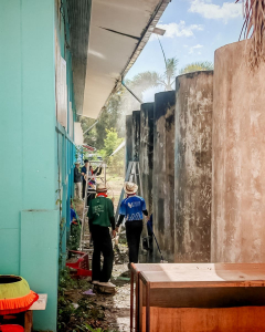 มรภ.เทพสตรี ร่วมโครงการค่ายอาสา 6 ราชภัฏเขตภูมิศาสตร์ภาคกลาง ครั้งที่ 9 เพื่อพัฒนาโรงเรียนมัธยมท่าแคลง จ.จันทบุรี