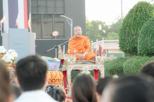 มรภ.เทพสตรี ร่วมพิธีทำบุญตักบาตรเนื่องในโอกาสวันส่งท้ายปีเก่า ต้อนรับปีใหม่