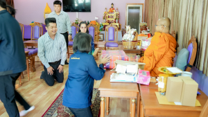 ทีมผู้บริหารและผู้แทนบุคลากร มรภ.เทพสตรี เข้านมัสการพระธรรมวชิรสุนทร เจ้าคณะจังหวัดลพบุรี เสริมสิริมงคลและสานสัมพันธ์ความร่วมมือทางการศึกษา