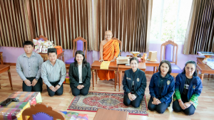 ทีมผู้บริหารและผู้แทนบุคลากร มรภ.เทพสตรี เข้านมัสการพระธรรมวชิรสุนทร เจ้าคณะจังหวัดลพบุรี เสริมสิริมงคลและสานสัมพันธ์ความร่วมมือทางการศึกษา