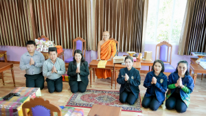 ทีมผู้บริหารและผู้แทนบุคลากร มรภ.เทพสตรี เข้านมัสการพระธรรมวชิรสุนทร เจ้าคณะจังหวัดลพบุรี เสริมสิริมงคลและสานสัมพันธ์ความร่วมมือทางการศึกษา