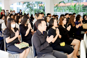 คณะวิทยาการจัดการ จัดพิธีทำบุญตักบาตรรับปีใหม่ พร้อมจัดโครงการสานสัมพันธ์พี่น้องวิทยาการจัดการ