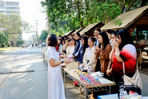 คณะวิทยาการจัดการ จัดพิธีทำบุญตักบาตรรับปีใหม่ พร้อมจัดโครงการสานสัมพันธ์พี่น้องวิทยาการจัดการ
