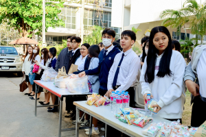 คณะวิทยาการจัดการ จัดพิธีทำบุญตักบาตรรับปีใหม่ พร้อมจัดโครงการสานสัมพันธ์พี่น้องวิทยาการจัดการ