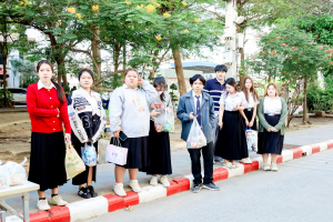 คณะวิทยาการจัดการ จัดพิธีทำบุญตักบาตรรับปีใหม่ พร้อมจัดโครงการสานสัมพันธ์พี่น้องวิทยาการจัดการ