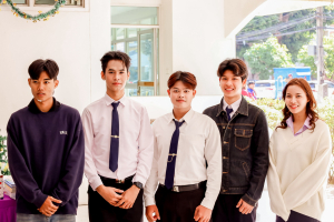 คณะวิทยาการจัดการ จัดพิธีทำบุญตักบาตรรับปีใหม่ พร้อมจัดโครงการสานสัมพันธ์พี่น้องวิทยาการจัดการ