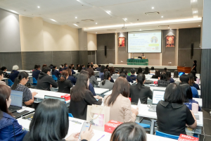 งานบริหารงานบุคคล มรภ.เทพสตรี จัดอบรมการวิเคราะห์ค่างานและประเมินค่างาน เพื่อกำหนดตำแหน่ง กรณีตำแหน่งหัวหน้างานฯ ระดับชำนาญการ