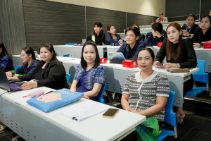 งานบริหารงานบุคคล มรภ.เทพสตรี จัดอบรมการวิเคราะห์ค่างานและประเมินค่างาน เพื่อกำหนดตำแหน่ง กรณีตำแหน่งหัวหน้างานฯ ระดับชำนาญการ