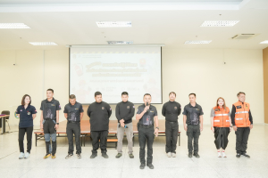 คณะมนุษยศาสตร์ฯ จัดอบรมป้องกันและระงับเหตุอัคคีภัยเบื้องต้น การดับเพลิงและอพยพหนีไฟ