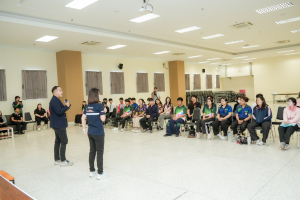 คณะมนุษยศาสตร์ฯ จัดอบรมป้องกันและระงับเหตุอัคคีภัยเบื้องต้น การดับเพลิงและอพยพหนีไฟ