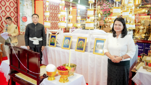 มรภ.เทพสตรี ร่วมพิธีพุทธาภิเษกเข็มกลัดที่ระลึกงานแผ่นดินสมเด็จพระนารายณ์มหาราช ประจำปี พ.ศ. 2569 รุ่นนั่งบัลลังก์ ครบรอบ 370 ปี แห่งการขึ้นครองราชย์ เพื่อมอบให้ผู้ร่วมรำบวงสรวงและคณะกรรมการจัดงานแผ่นดินฯ เพื่อความเป็นสิริมงคล