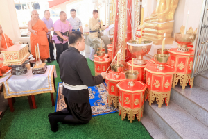 มรภ.เทพสตรี ร่วมพิธีพุทธาภิเษกเข็มกลัดที่ระลึกงานแผ่นดินสมเด็จพระนารายณ์มหาราช ประจำปี พ.ศ. 2569 รุ่นนั่งบัลลังก์ ครบรอบ 370 ปี แห่งการขึ้นครองราชย์ เพื่อมอบให้ผู้ร่วมรำบวงสรวงและคณะกรรมการจัดงานแผ่นดินฯ เพื่อความเป็นสิริมงคล