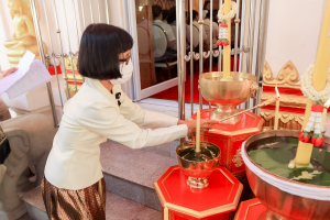 มรภ.เทพสตรี ร่วมพิธีพุทธาภิเษกเข็มกลัดที่ระลึกงานแผ่นดินสมเด็จพระนารายณ์มหาราช ประจำปี พ.ศ. 2569 รุ่นนั่งบัลลังก์ ครบรอบ 370 ปี แห่งการขึ้นครองราชย์ เพื่อมอบให้ผู้ร่วมรำบวงสรวงและคณะกรรมการจัดงานแผ่นดินฯ เพื่อความเป็นสิริมงคล