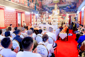 มรภ.เทพสตรี ร่วมพิธีพุทธาภิเษกเข็มกลัดที่ระลึกงานแผ่นดินสมเด็จพระนารายณ์มหาราช ประจำปี พ.ศ. 2569 รุ่นนั่งบัลลังก์ ครบรอบ 370 ปี แห่งการขึ้นครองราชย์ เพื่อมอบให้ผู้ร่วมรำบวงสรวงและคณะกรรมการจัดงานแผ่นดินฯ เพื่อความเป็นสิริมงคล