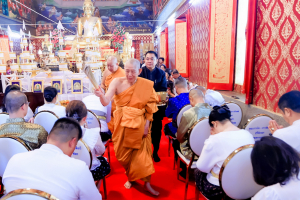 มรภ.เทพสตรี ร่วมพิธีพุทธาภิเษกเข็มกลัดที่ระลึกงานแผ่นดินสมเด็จพระนารายณ์มหาราช ประจำปี พ.ศ. 2569 รุ่นนั่งบัลลังก์ ครบรอบ 370 ปี แห่งการขึ้นครองราชย์ เพื่อมอบให้ผู้ร่วมรำบวงสรวงและคณะกรรมการจัดงานแผ่นดินฯ เพื่อความเป็นสิริมงคล