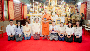 มรภ.เทพสตรี ร่วมพิธีพุทธาภิเษกเข็มกลัดที่ระลึกงานแผ่นดินสมเด็จพระนารายณ์มหาราช ประจำปี พ.ศ. 2569 รุ่นนั่งบัลลังก์ ครบรอบ 370 ปี แห่งการขึ้นครองราชย์ เพื่อมอบให้ผู้ร่วมรำบวงสรวงและคณะกรรมการจัดงานแผ่นดินฯ เพื่อความเป็นสิริมงคล