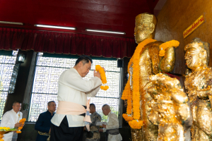 อธิการบดี มรภ.เทพสตรี ร่วมพิธีขออนุญาตจัดงานแผ่นดินสมเด็จพระนารายณ์มหาราช ครั้งที่ 38 ประจำปี พ.ศ. 2569 ณ สถานที่ศักดิ์สิทธิ์นอกเขตพระราชทาน เพื่อความเป็นสิริมงคลแก่คณะกรรมการจัดงาน