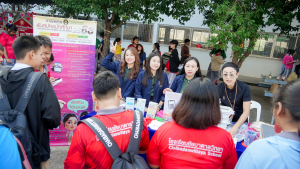 งานสื่อสารองค์กร มรภ.เทพสตรี ร่วมกับคณะวิทยาศาสตร์และเทคโนโลยี และกองบริการการศึกษา จัดบูธประชาสัมพันธ์การรับสมัครนักศึกษาเคลื่อนที่ ยกระดับการสื่อสารสู่มาตรฐานสากล