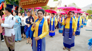 มรภ.เทพสตรี ร่วมงานบุญกำฟ้า ชุมชนไทยพวนบ้านน้ำจั้น