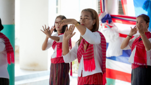 มรภ.เทพสตรี ร่วมงานบุญกำฟ้า ชุมชนไทยพวนบ้านน้ำจั้น