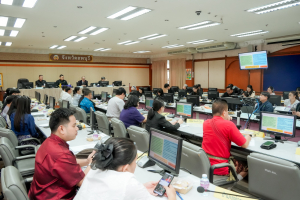 มรภ.เทพสตรี และหัวหน้าส่วนราชการ ต้อนรับคณะทำงานทางวิชาการสภากาชาดไทย ในโอกาสนิเทศและตรวจเยี่ยมโครงการส่งเสริมและพัฒนาการพูด อ่าน เขียนภาษาไทย ของโรงเรียน จ.ลพบุรี