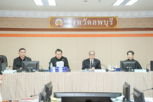 มรภ.เทพสตรี และหัวหน้าส่วนราชการ ต้อนรับคณะทำงานทางวิชาการสภากาชาดไทย ในโอกาสนิเทศและตรวจเยี่ยมโครงการส่งเสริมและพัฒนาการพูด อ่าน เขียนภาษาไทย ของโรงเรียน จ.ลพบุรี