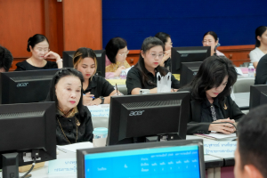 มรภ.เทพสตรี และหัวหน้าส่วนราชการ ต้อนรับคณะทำงานทางวิชาการสภากาชาดไทย ในโอกาสนิเทศและตรวจเยี่ยมโครงการส่งเสริมและพัฒนาการพูด อ่าน เขียนภาษาไทย ของโรงเรียน จ.ลพบุรี