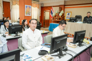 มรภ.เทพสตรี และหัวหน้าส่วนราชการ ต้อนรับคณะทำงานทางวิชาการสภากาชาดไทย ในโอกาสนิเทศและตรวจเยี่ยมโครงการส่งเสริมและพัฒนาการพูด อ่าน เขียนภาษาไทย ของโรงเรียน จ.ลพบุรี