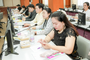 มรภ.เทพสตรี และหัวหน้าส่วนราชการ ต้อนรับคณะทำงานทางวิชาการสภากาชาดไทย ในโอกาสนิเทศและตรวจเยี่ยมโครงการส่งเสริมและพัฒนาการพูด อ่าน เขียนภาษาไทย ของโรงเรียน จ.ลพบุรี