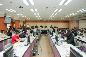 มรภ.เทพสตรี และหัวหน้าส่วนราชการ ต้อนรับคณะทำงานทางวิชาการสภากาชาดไทย ในโอกาสนิเทศและตรวจเยี่ยมโครงการส่งเสริมและพัฒนาการพูด อ่าน เขียนภาษาไทย ของโรงเรียน จ.ลพบุรี