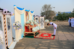 มรภ.เทพสตรี ร่วมพิธีทำบุญตักบาตรอุทิศถวายพระราชกุศลแด่ สมเด็จพระนางเจ้าสิริกิติ์ พระบรมราชินีนาถ พระบรมราชชนนีพันปีหลวง ครบสตมวาร (100 วัน)