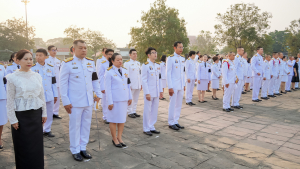 มรภ.เทพสตรี ร่วมพิธีทำบุญตักบาตรอุทิศถวายพระราชกุศลแด่ สมเด็จพระนางเจ้าสิริกิติ์ พระบรมราชินีนาถ พระบรมราชชนนีพันปีหลวง ครบสตมวาร (100 วัน)