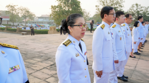 มรภ.เทพสตรี ร่วมพิธีทำบุญตักบาตรอุทิศถวายพระราชกุศลแด่ สมเด็จพระนางเจ้าสิริกิติ์ พระบรมราชินีนาถ พระบรมราชชนนีพันปีหลวง ครบสตมวาร (100 วัน)