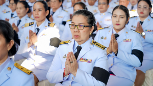 มรภ.เทพสตรี ร่วมพิธีบำเพ็ญกุศลอุทิศถวายพระราชกุศลแด่ สมเด็จพระนางเจ้าสิริกิติ์ พระบรมราชินีนาถ พระบรมราชชนนีพันปีหลวง ครบสตมวาร (100 วัน) ณ โรงเรียนวินิตศึกษาในพระราชูปถัมภ์ฯ