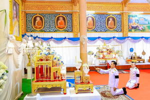 มรภ.เทพสตรี ร่วมพิธีบำเพ็ญกุศลอุทิศถวายพระราชกุศลแด่ สมเด็จพระนางเจ้าสิริกิติ์ พระบรมราชินีนาถ พระบรมราชชนนีพันปีหลวง ครบสตมวาร (100 วัน) ณ วัดสิริจันทรนิมิตรวรวิหาร