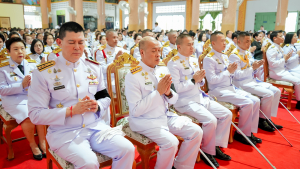 มรภ.เทพสตรี ร่วมพิธีบำเพ็ญกุศลอุทิศถวายพระราชกุศลแด่ สมเด็จพระนางเจ้าสิริกิติ์ พระบรมราชินีนาถ พระบรมราชชนนีพันปีหลวง ครบสตมวาร (100 วัน) ณ วัดสิริจันทรนิมิตรวรวิหาร
