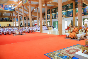 มรภ.เทพสตรี ร่วมพิธีบำเพ็ญกุศลอุทิศถวายพระราชกุศลแด่ สมเด็จพระนางเจ้าสิริกิติ์ พระบรมราชินีนาถ พระบรมราชชนนีพันปีหลวง ครบสตมวาร (100 วัน) ณ วัดสิริจันทรนิมิตรวรวิหาร