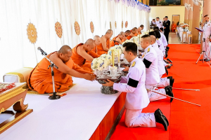 มรภ.เทพสตรี ร่วมพิธีบำเพ็ญกุศลอุทิศถวายพระราชกุศลแด่ สมเด็จพระนางเจ้าสิริกิติ์ พระบรมราชินีนาถ พระบรมราชชนนีพันปีหลวง ครบสตมวาร (100 วัน) ณ วัดสิริจันทรนิมิตรวรวิหาร