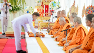 มรภ.เทพสตรี ร่วมพิธีบำเพ็ญกุศลอุทิศถวายพระราชกุศลแด่ สมเด็จพระนางเจ้าสิริกิติ์ พระบรมราชินีนาถ พระบรมราชชนนีพันปีหลวง ครบสตมวาร (100 วัน) ณ วัดสิริจันทรนิมิตรวรวิหาร