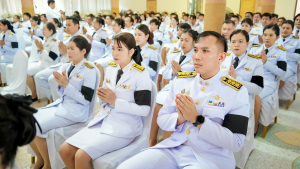 มรภ.เทพสตรี ร่วมพิธีบำเพ็ญกุศลอุทิศถวายพระราชกุศลแด่ สมเด็จพระนางเจ้าสิริกิติ์ พระบรมราชินีนาถ พระบรมราชชนนีพันปีหลวง ครบสตมวาร (100 วัน) ณ วัดสิริจันทรนิมิตรวรวิหาร